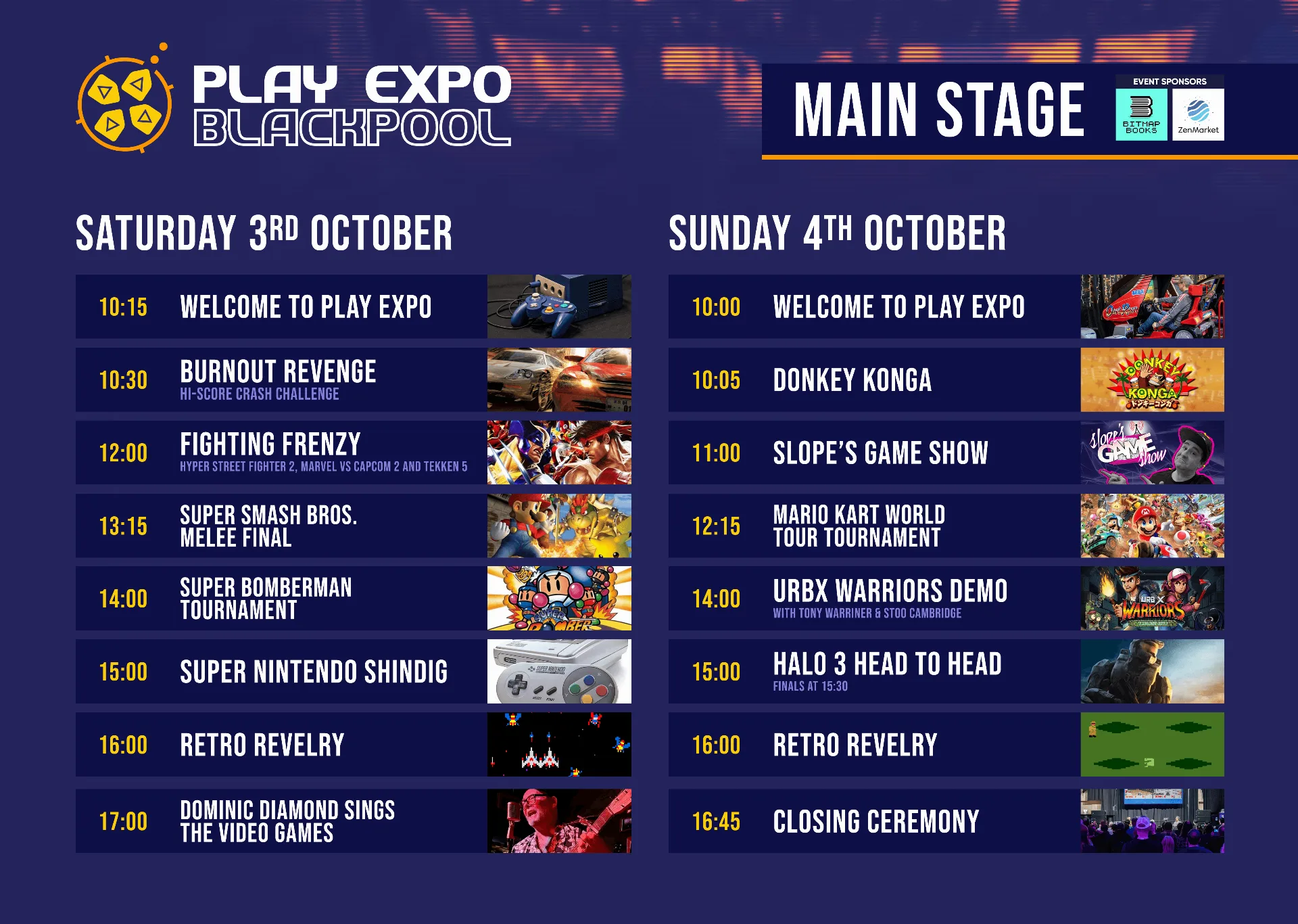 RE PlayExpo Blackpool26 Schedule MeetGreet
